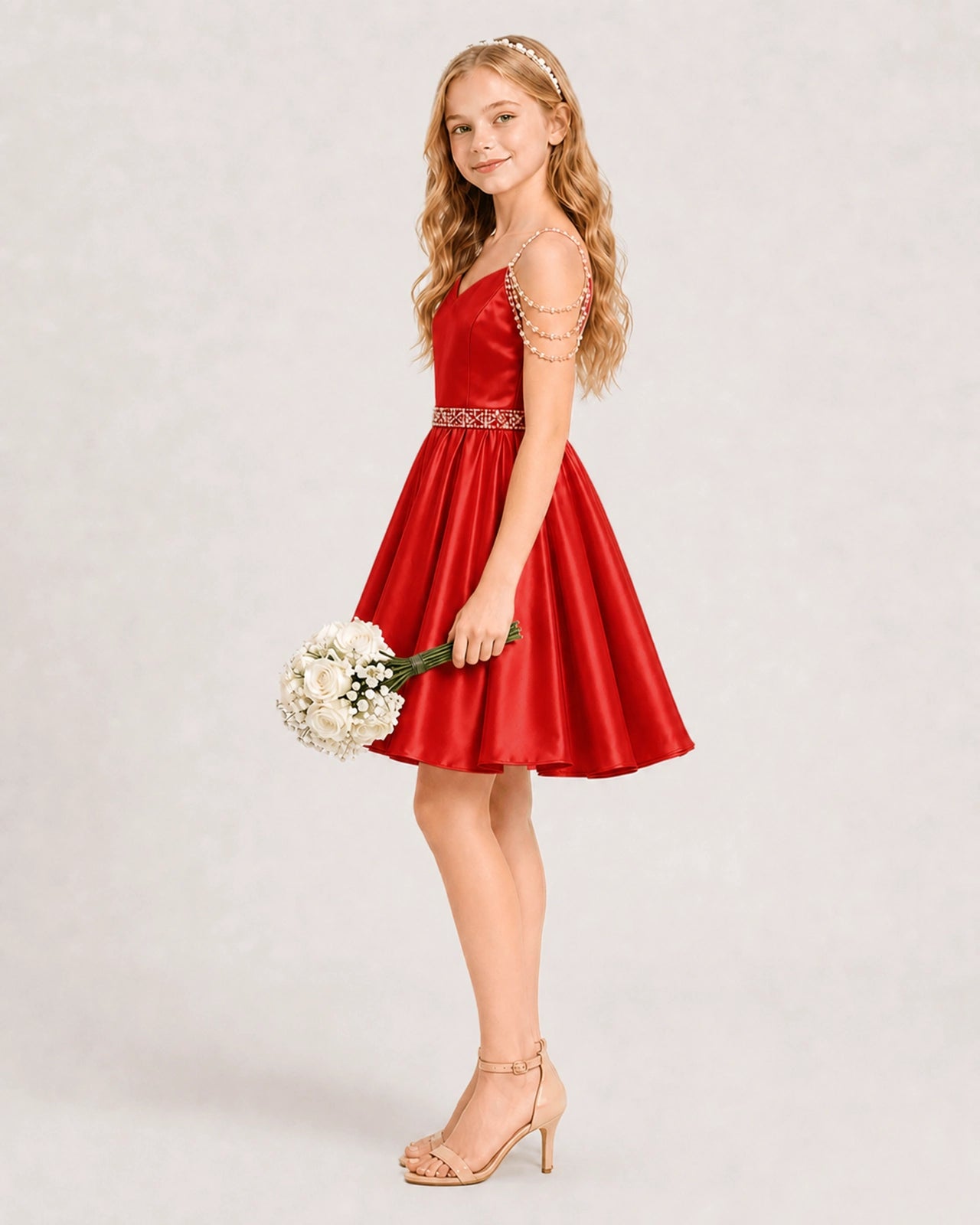 Red Girls Prom Dress