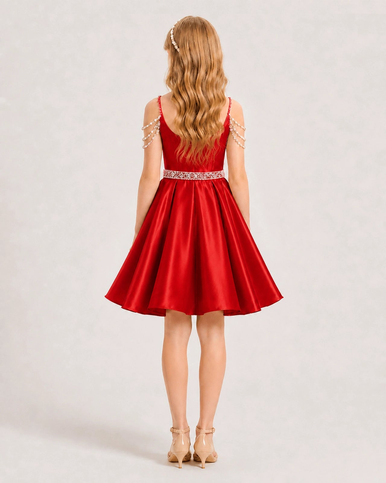 Red Girls Prom Dress