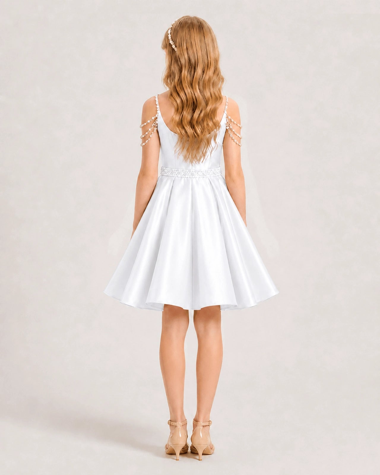 White Girls Prom Dress