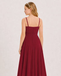 Burgundy Junior Bridesmaid Dress