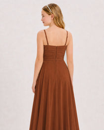 Burnt Orange Junior Bridesmaid Dress