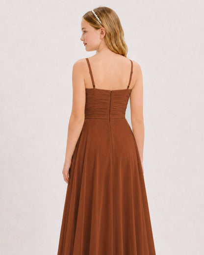 Burnt Orange Junior Bridesmaid Dress