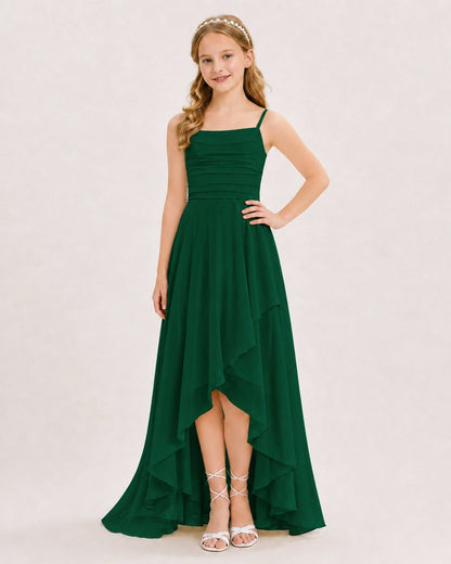 Dark Green Junior Bridesmaid Dress