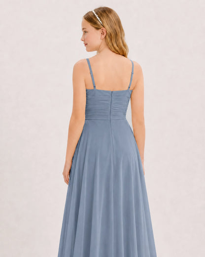 Dusty Blue Junior Bridesmaid Dress