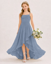 Dusty Blue Junior Bridesmaid Dress