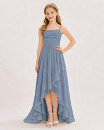 Dusty Blue Junior Bridesmaid Dress