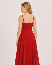 Red Junior Bridesmaid Dress