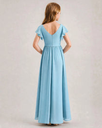 Sky Blue Junior Bridesmaid Dresses
