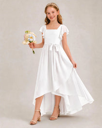White Junior Bridesmaid Dresses