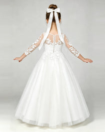 Ivory Lace Flower Girl Dress