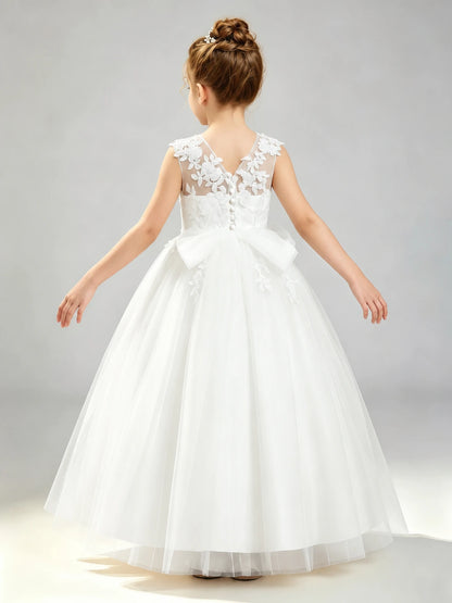 Ivory Lace Flower Girl Dress