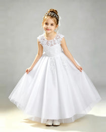 White Flower Girl Dress