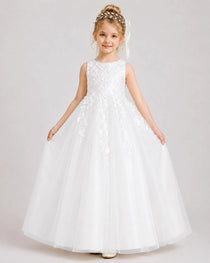 Ivory Lace Flower Girl Dress