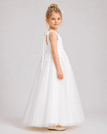 Ivory Lace Flower Girl Dress