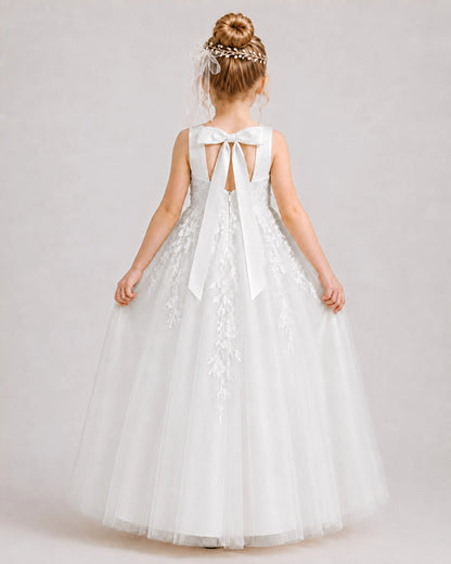Ivory Lace Flower Girl Dress