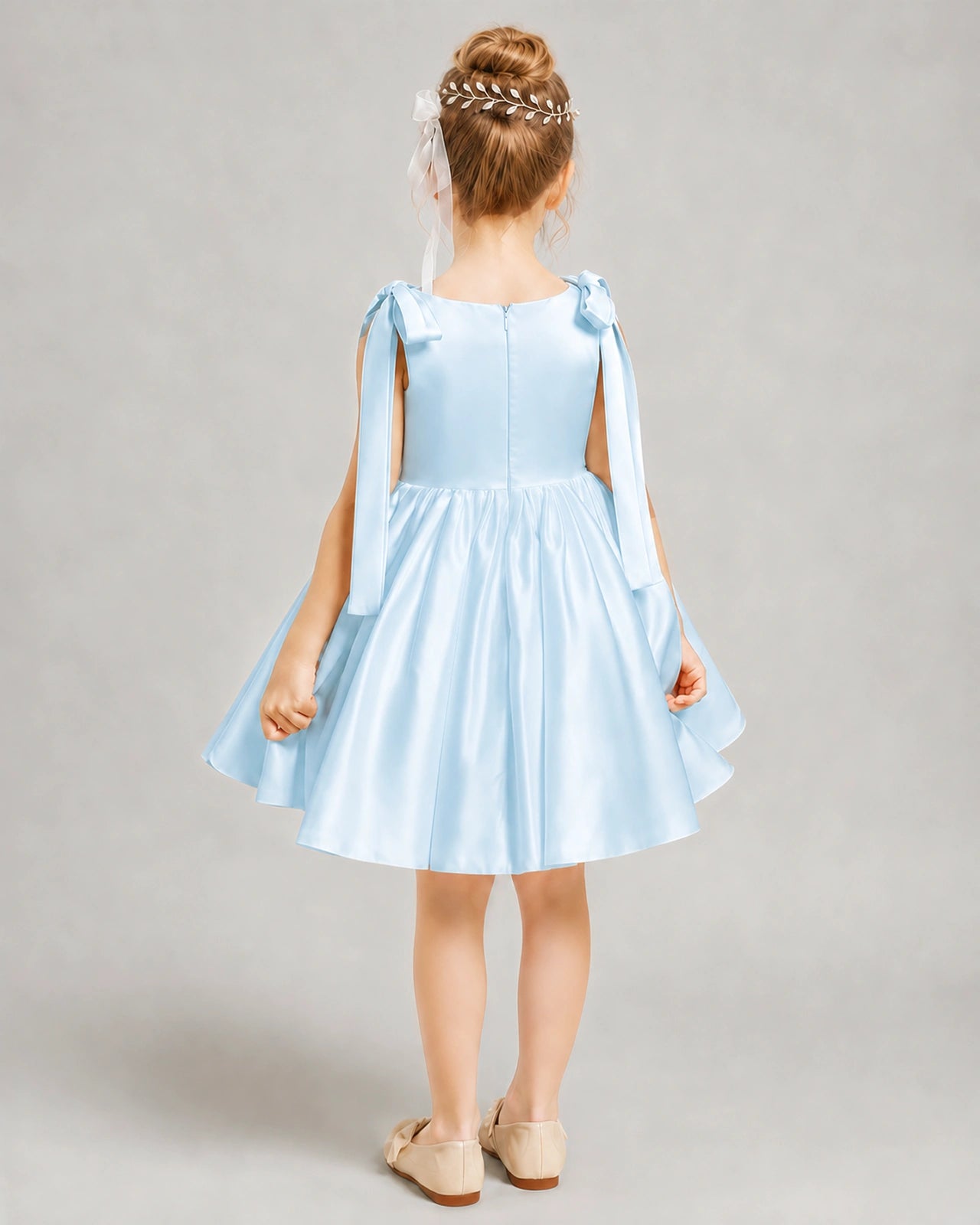 Baby Blue Flower Girl Dress