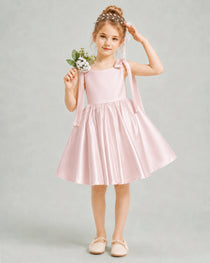 Blush Pink Flower Girl Dress