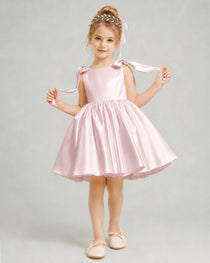 Blush Pink Flower Girl Dress