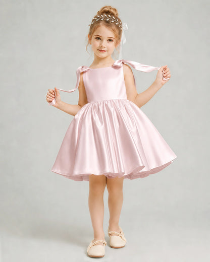 Blush Pink Flower Girl Dress