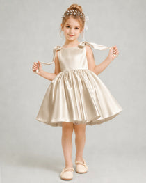 Champagne Flower Girl Dress