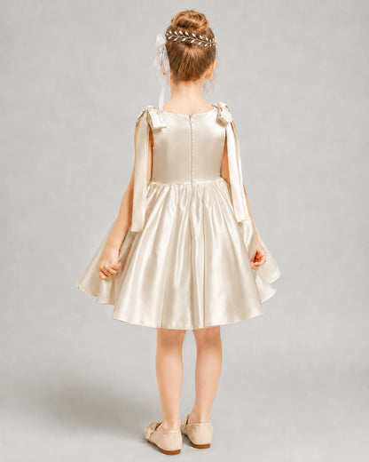 Champagne Flower Girl Dress