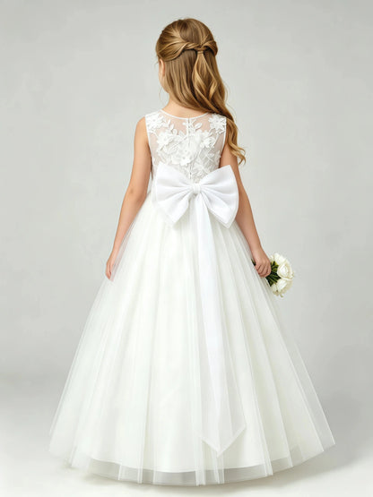 Ivory Flower Girls Dress