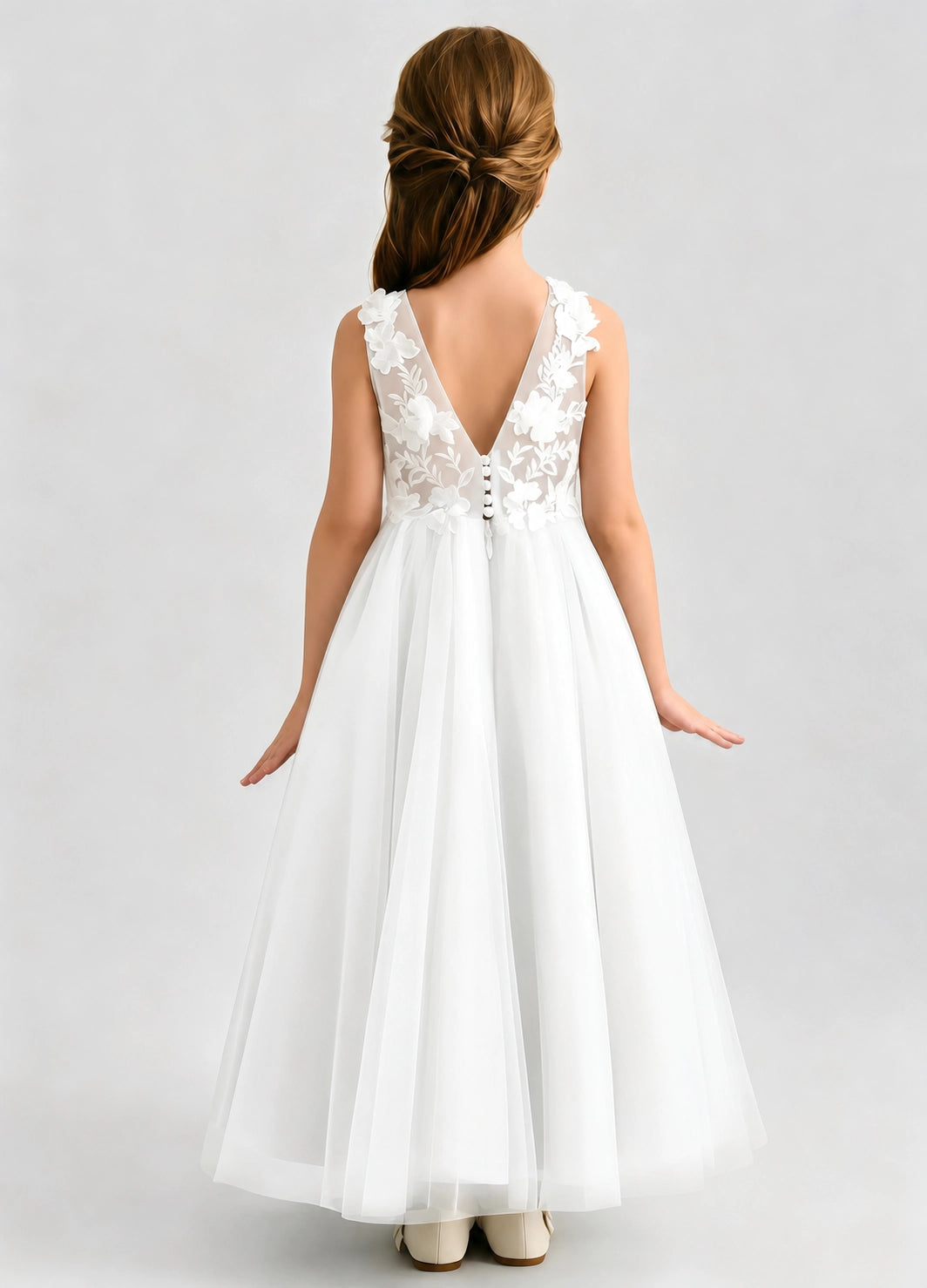Ivory Flower Girl Dress