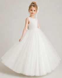 Ivory Flower Girls Dress