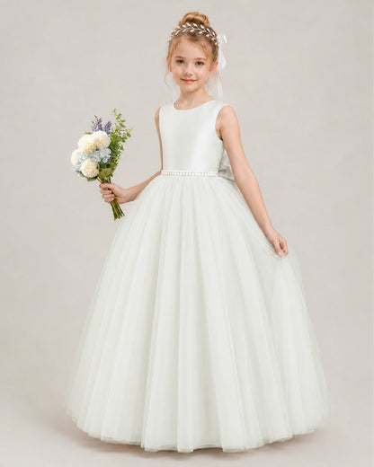 Ivory Flower Girls Dress