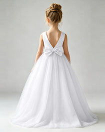 White Flower Girl Dress