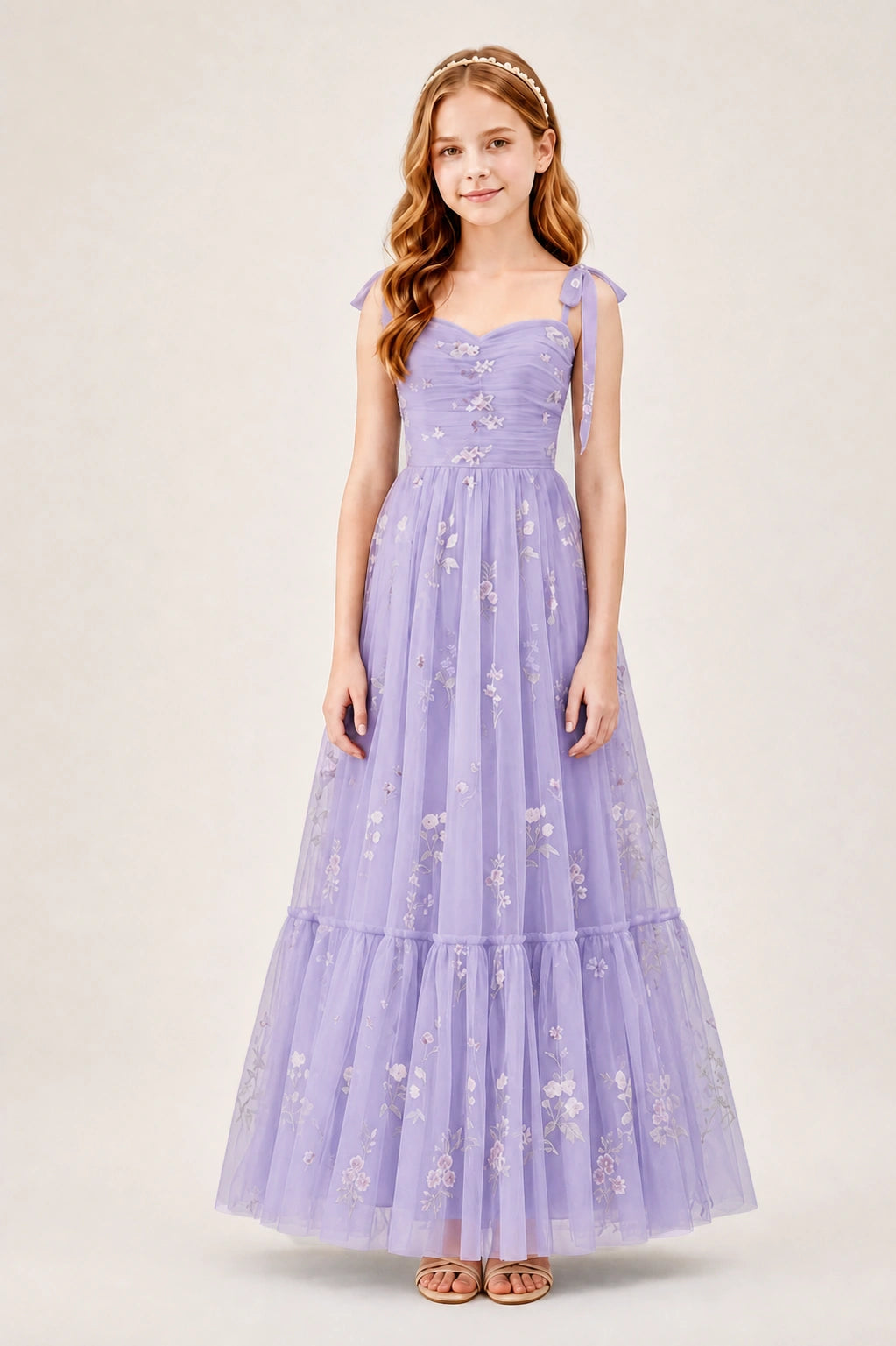 Lavender Junior Bridesmaid Dress