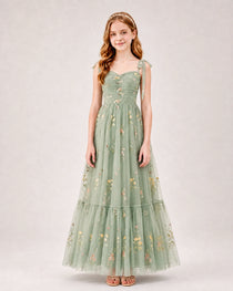 Sage Green Junior Bridesmaid Dress