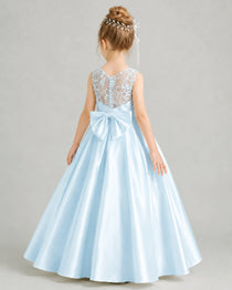 Baby Blue Flower Girl Dress