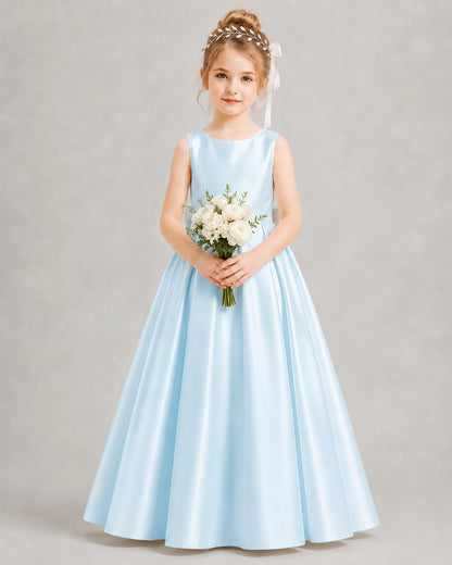 Baby Blue Flower Girl Dress