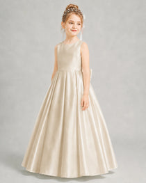 Champagne Flower Girl Dress