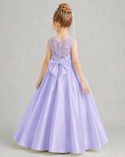 Lavender Flower Girl Dress