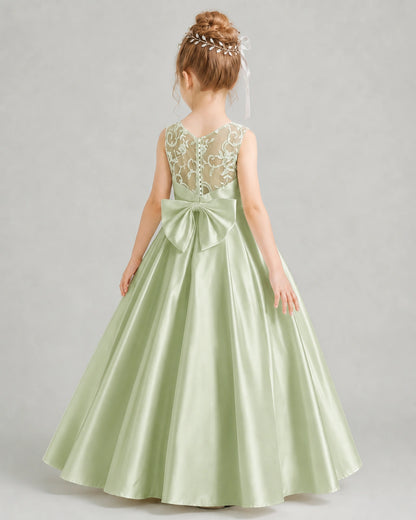 Sage Green Flower Girl Dress