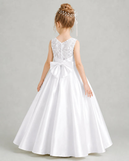 White Flower Girl Dress