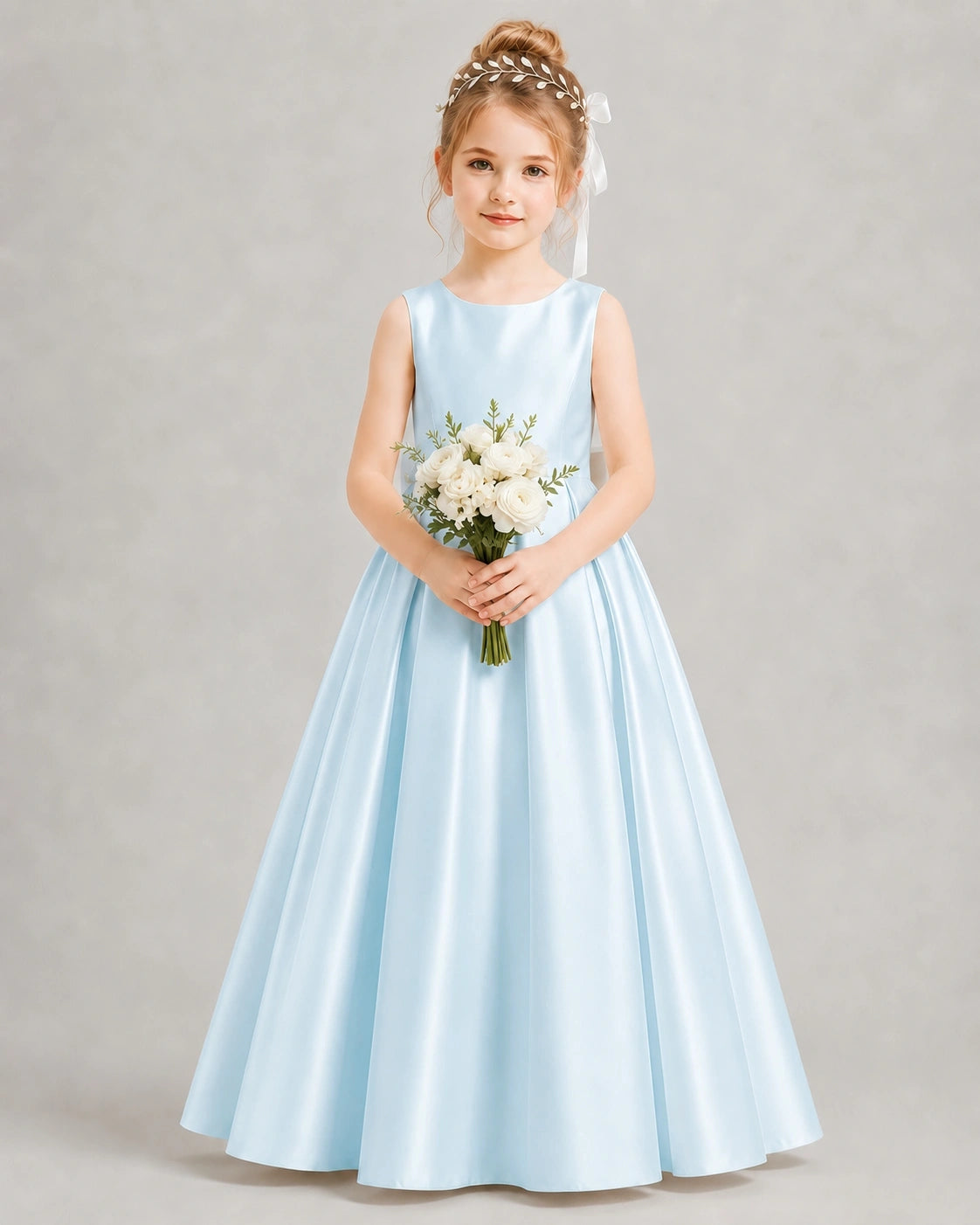 Baby Blue Flower Girl Dress 