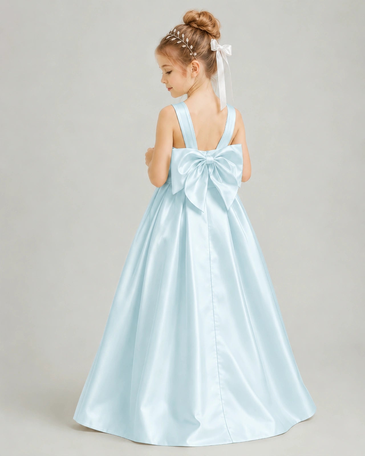 Baby Blue Flower Girl Dress 