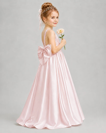 Blush Pink Flower Girl Dress 