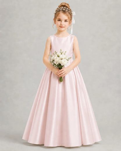 Blush Pink Flower Girl Dress 