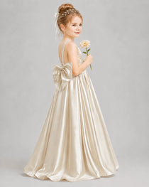 Champagne Flower Girl Dress 