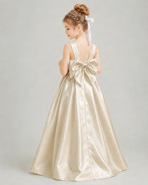 Champagne Flower Girl Dress 