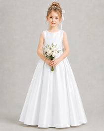White Flower Girl Dress 