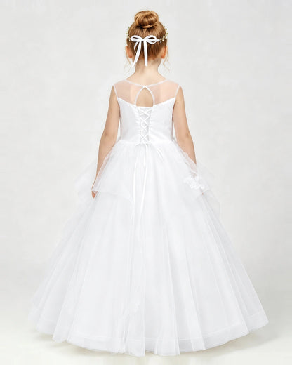 White Flower Girl Dress 