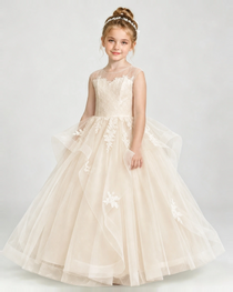 White Flower Girl Dress 