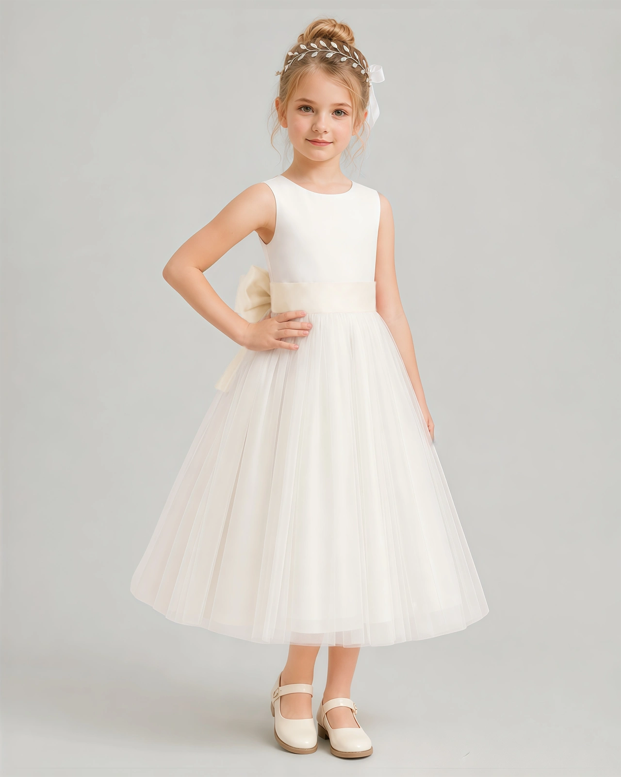 Ivory Flower Girl Dress