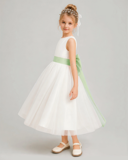 Sage Green Flower Girl Dress