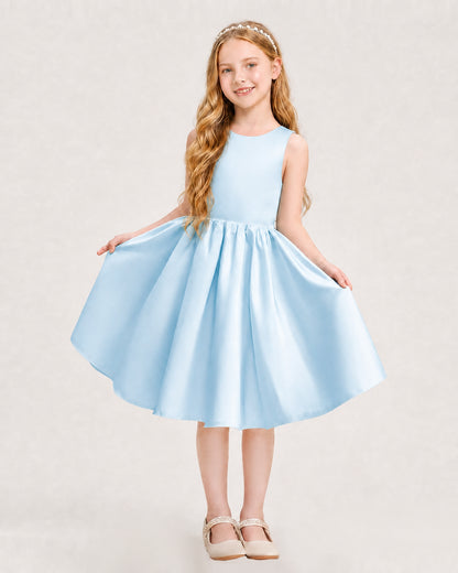 Baby Blue Junior Bridesmaid Dress